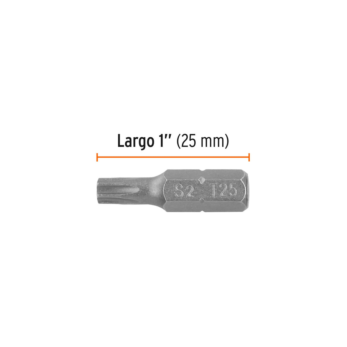 Puntas para desarmador Torx T25, 1", 5 piezas