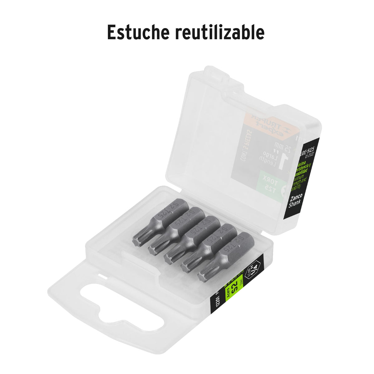 Puntas para desarmador Torx T25, 1", 5 piezas