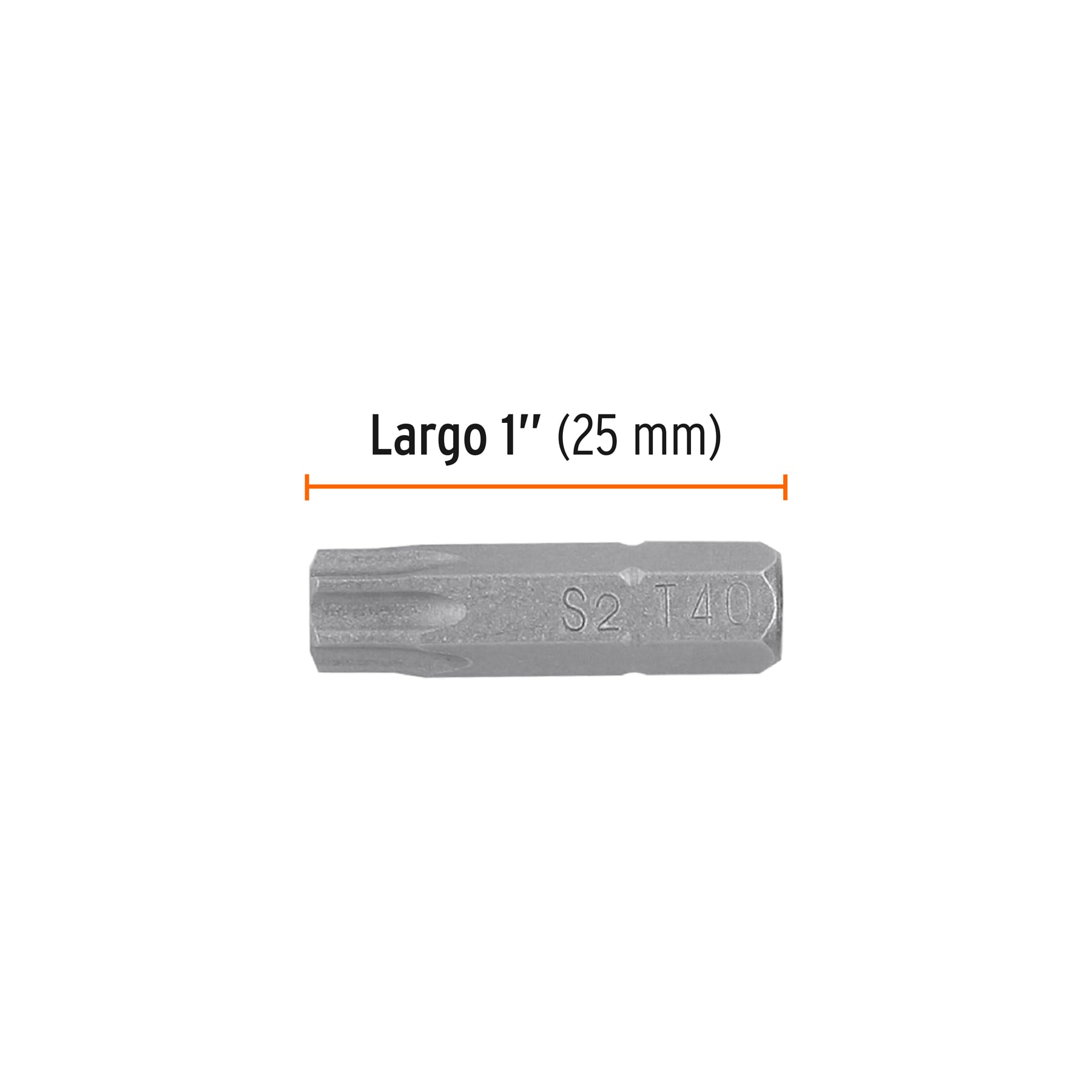 Puntas para desarmador Torx T40, 1", 5 piezas