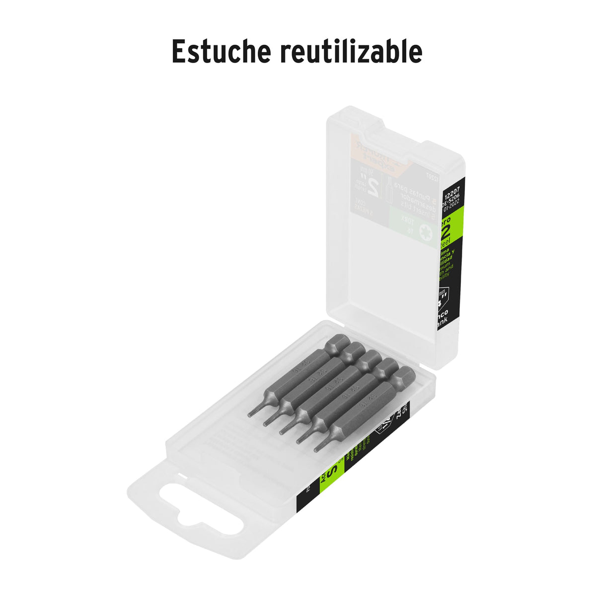 Puntas para desarmador Torx T6, 2", 5 piezas