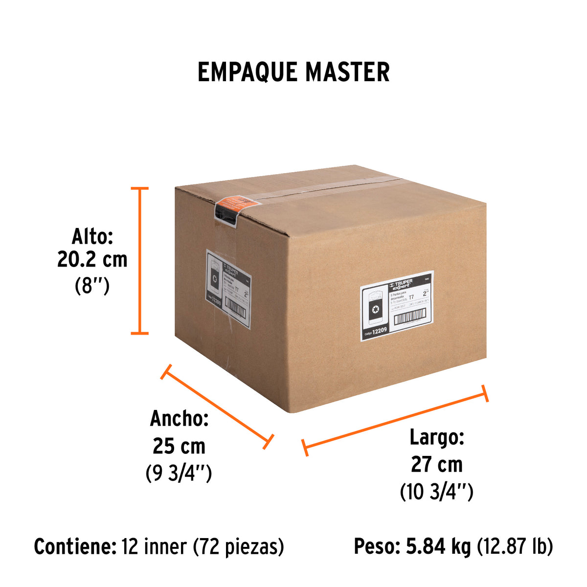 Puntas para desarmador Torx T7, 2", 5 piezas
