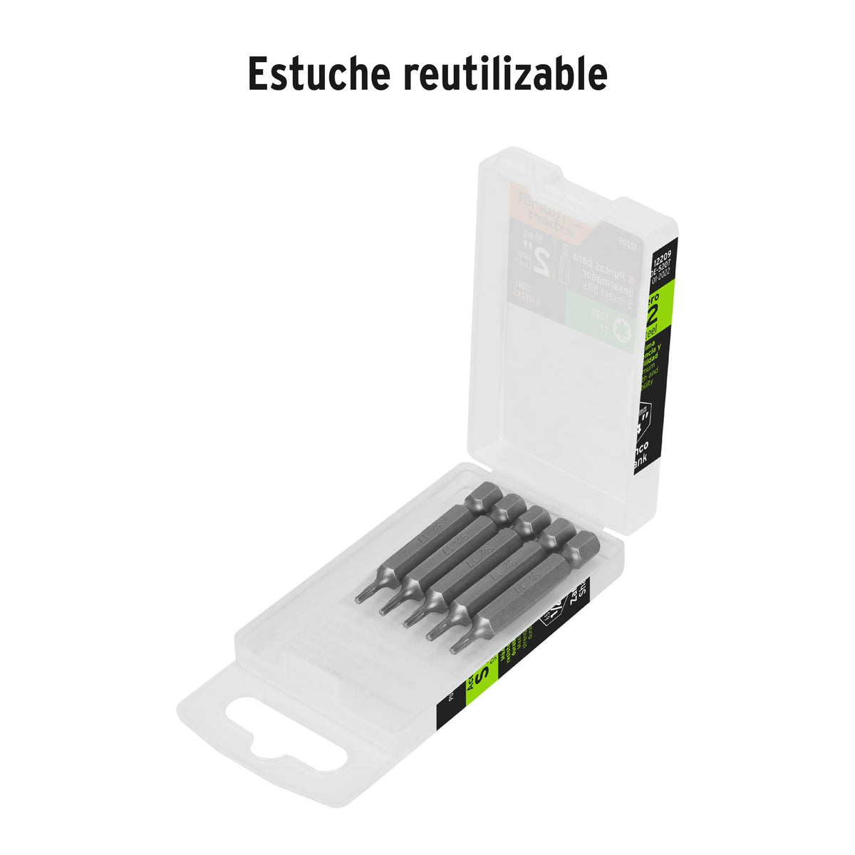 Puntas para desarmador Torx T7, 2", 5 piezas