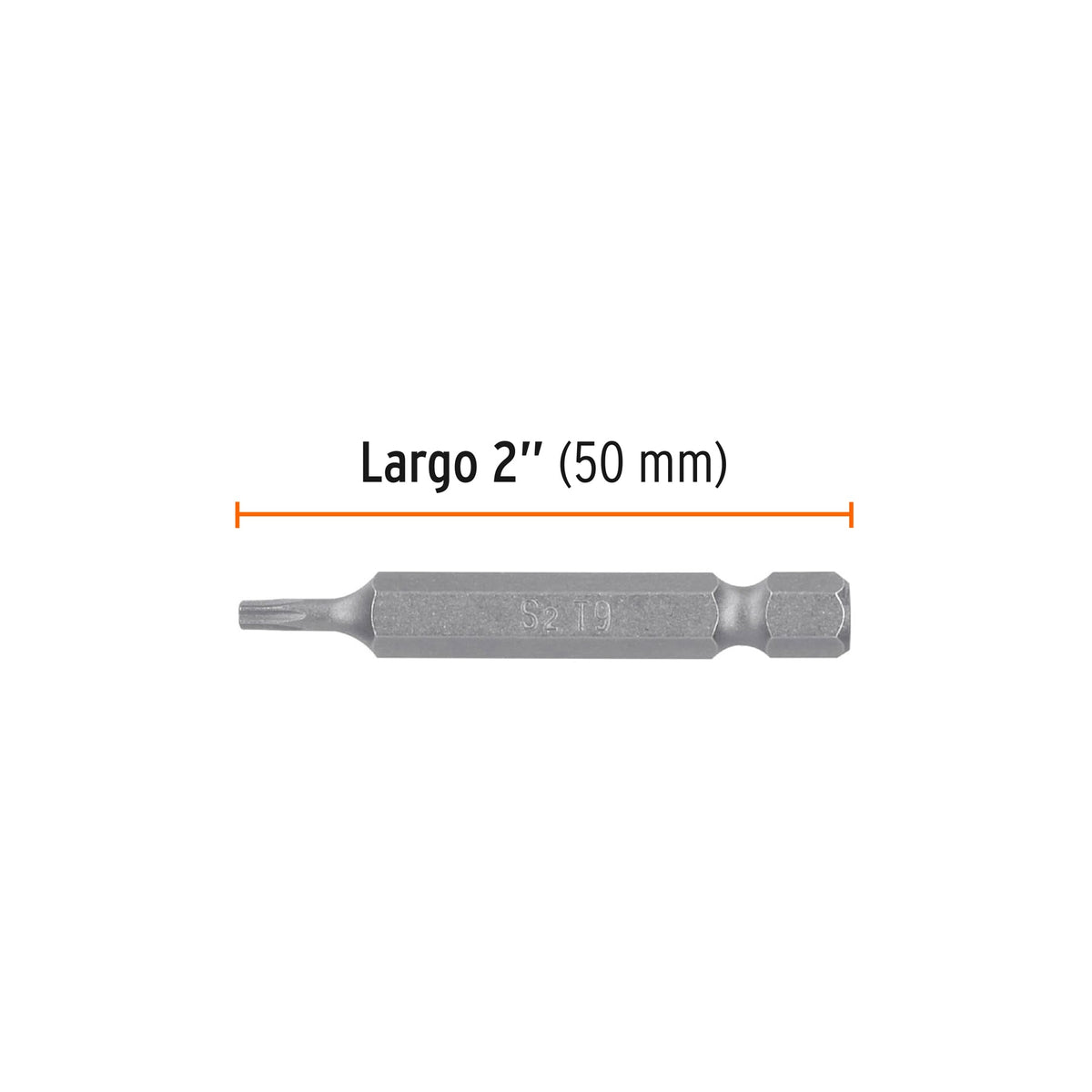 Puntas para desarmador Torx T9, 2", 5 piezas