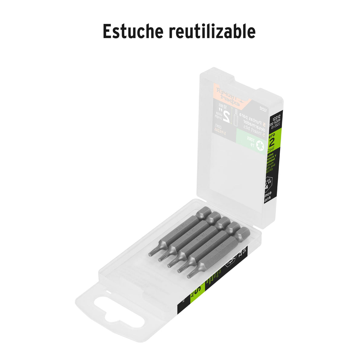 Puntas para desarmador Torx T9, 2", 5 piezas