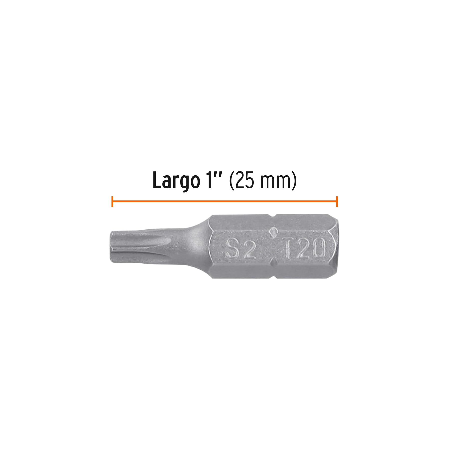 Puntas para desarmador Torx seg T20, 1", 5 piezas