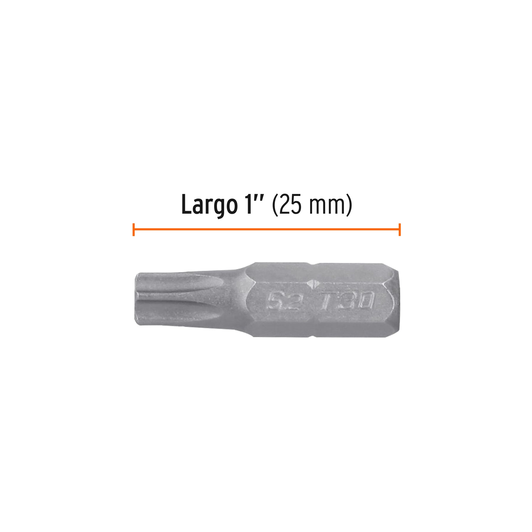 Puntas para desarmador Torx seg T30, 1", 5 piezas