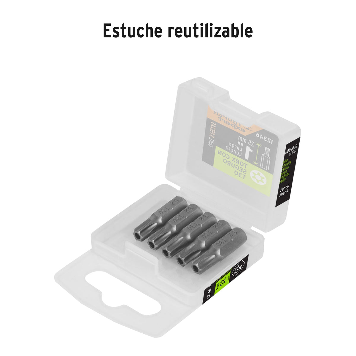 Puntas para desarmador Torx seg T30, 1", 5 piezas