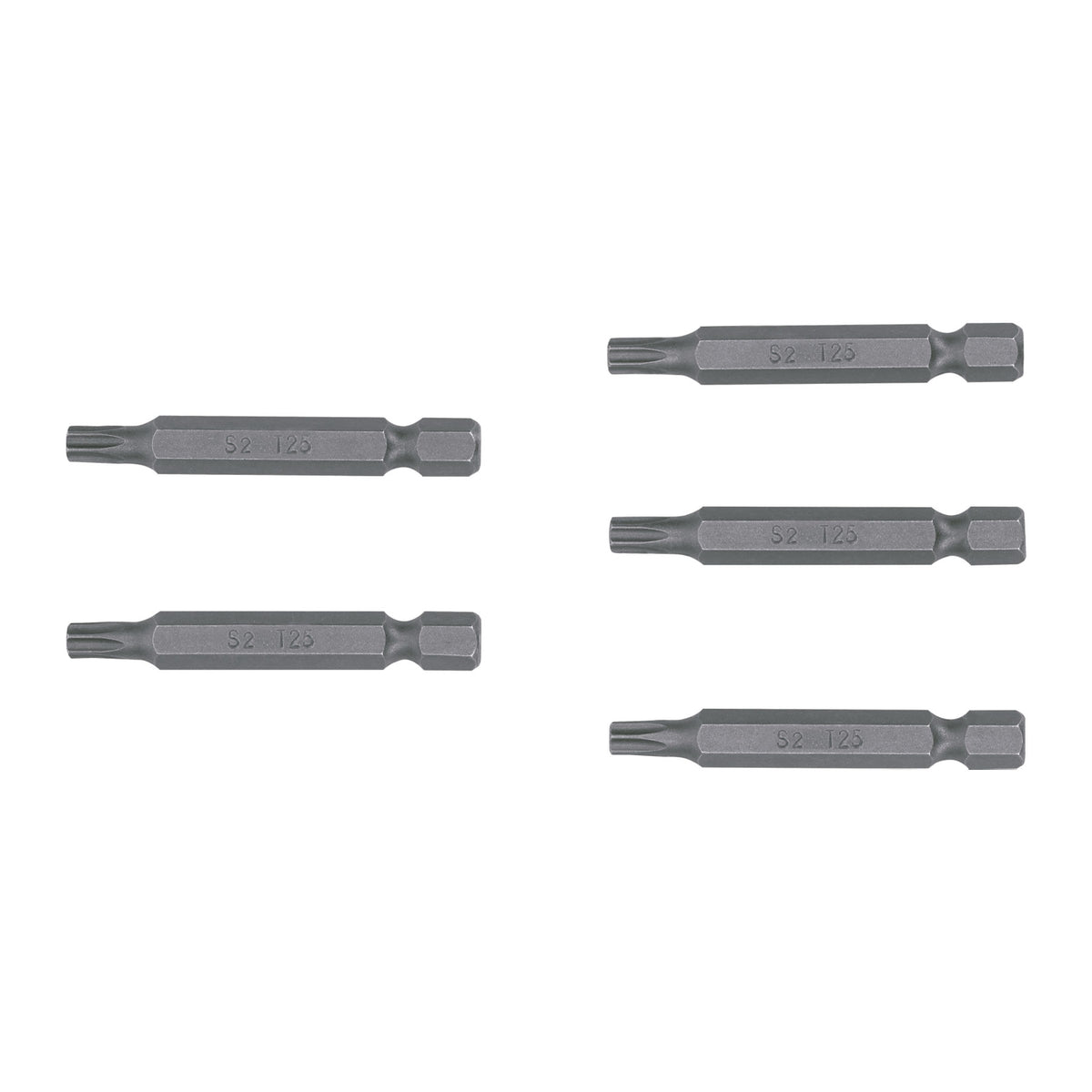 Puntas para desarmador Torx seg T25, 2", 5 piezas