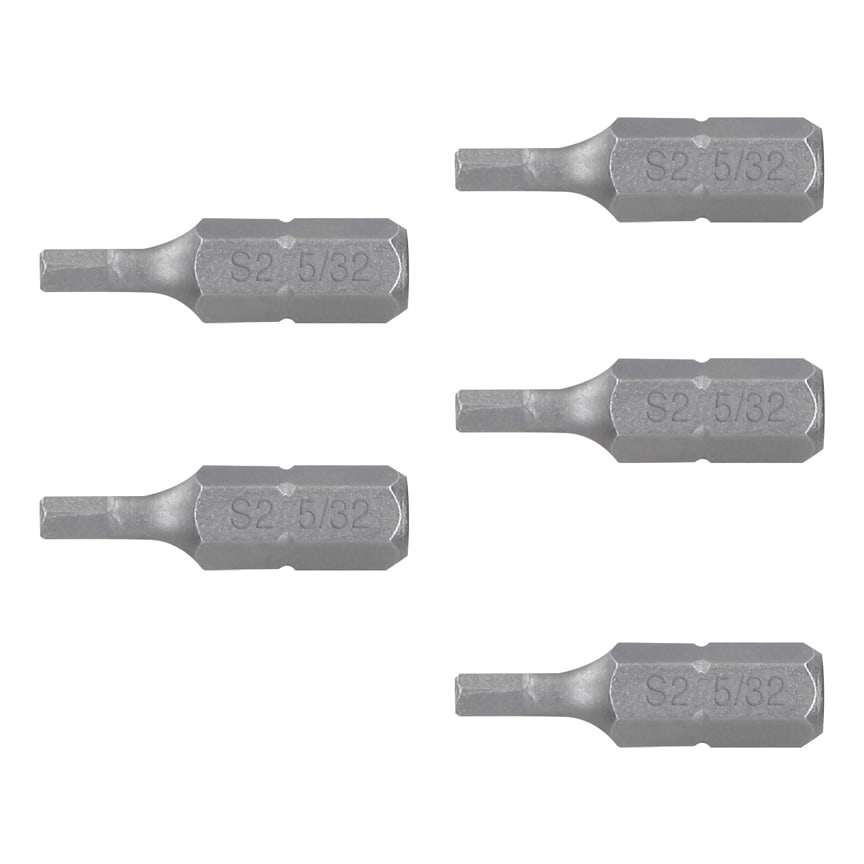 Puntas para desarmador hexagonales 3/32, 1", 5 piezas