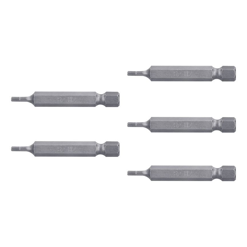 Puntas para desarmador hexagonales 2 mm, 2", 5 piezas