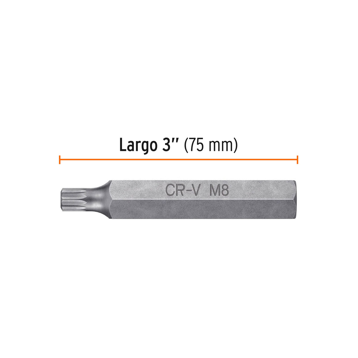 Puntas para desarmador bristol M8, 3", 3 piezas