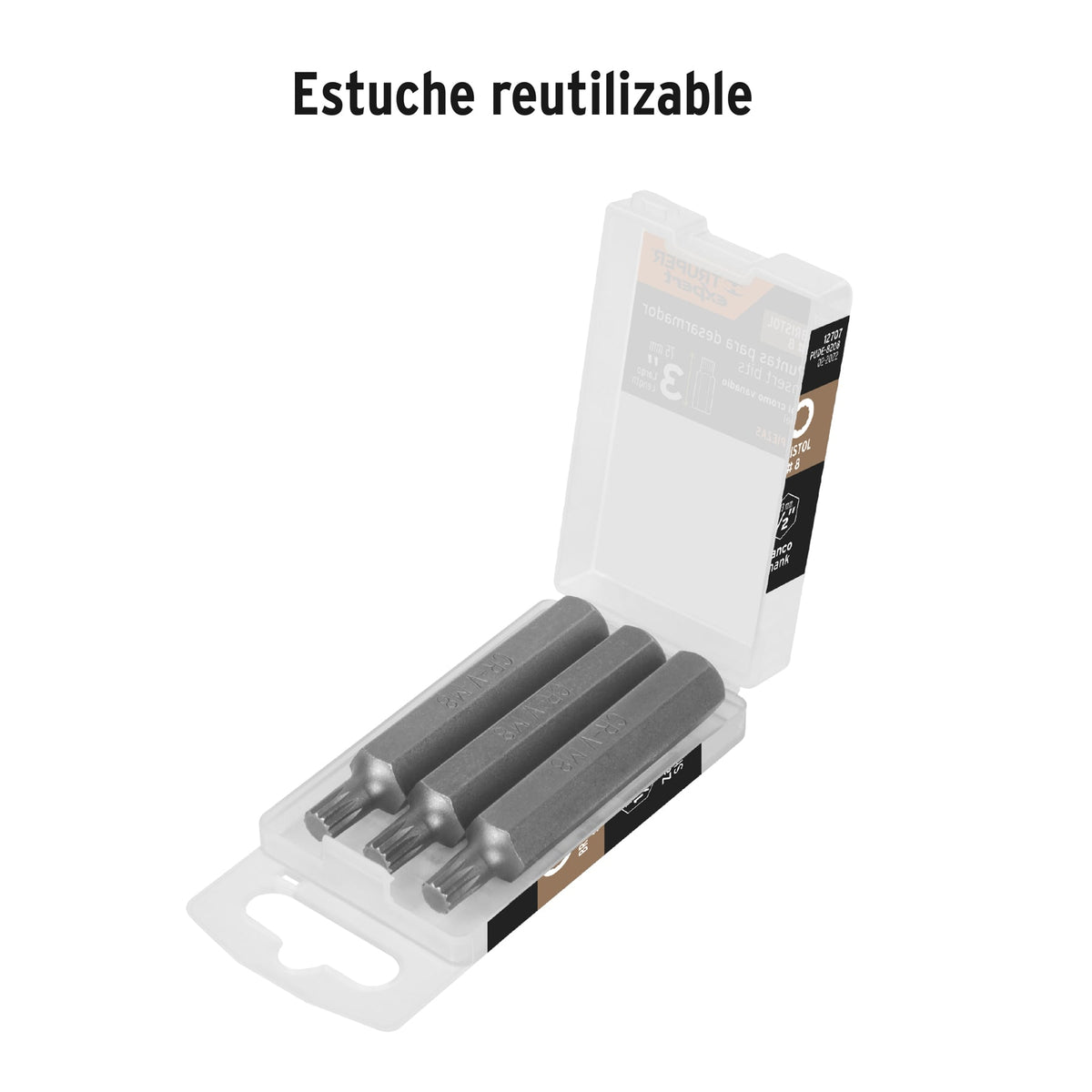 Puntas para desarmador bristol M8, 3", 3 piezas
