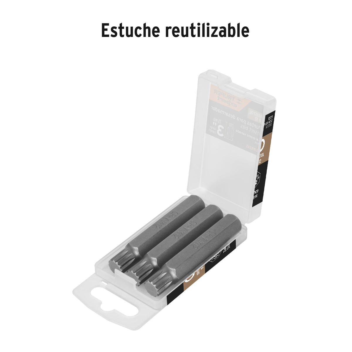 Puntas para desarmador bristol M12, 3", 3 piezas