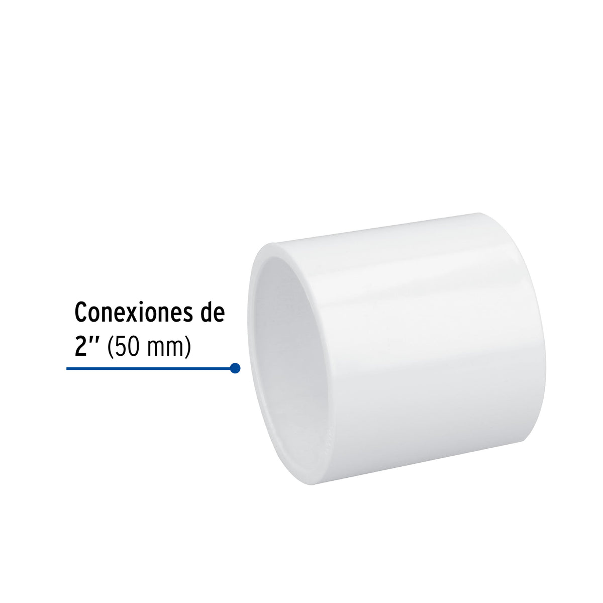 Cople de PVC, 2"