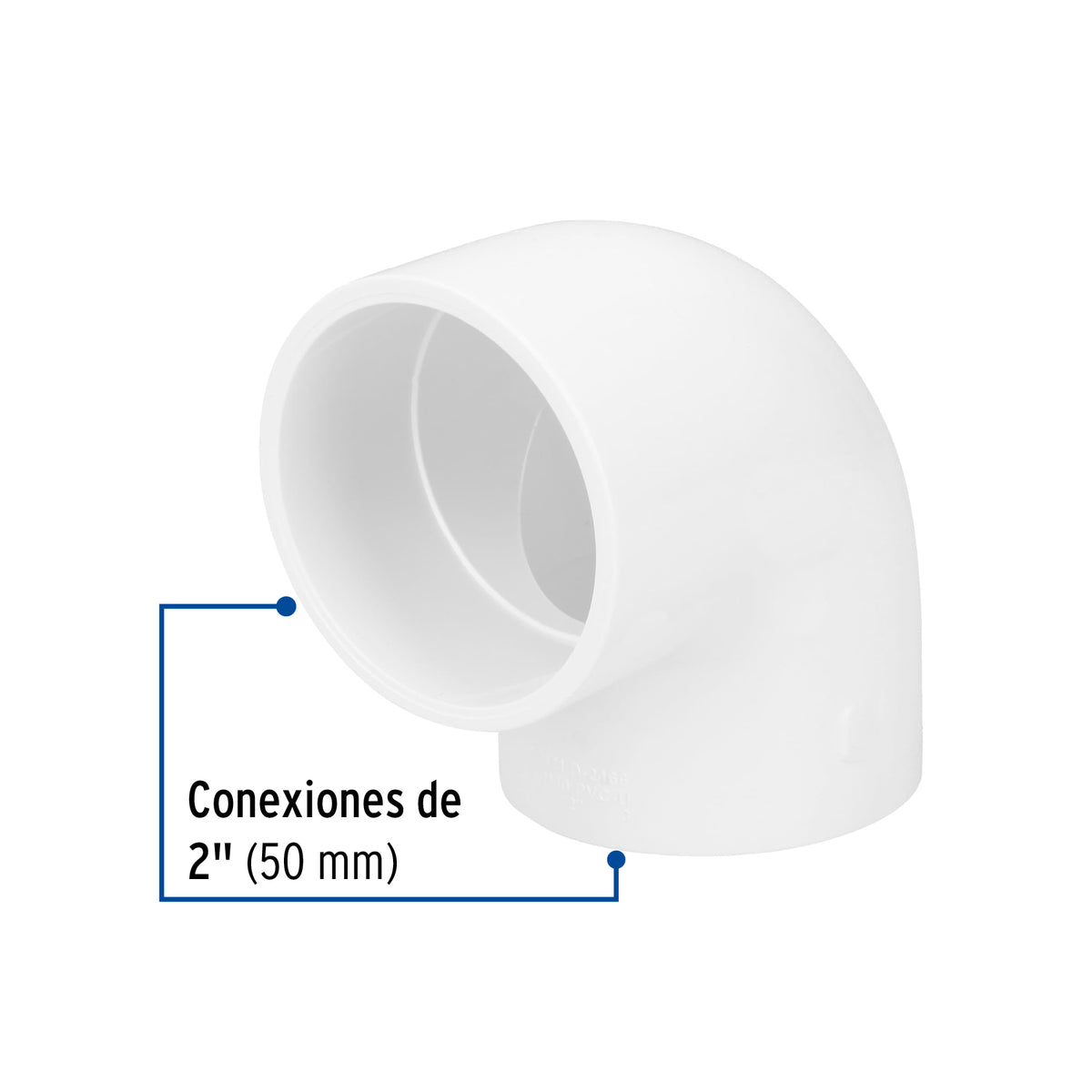 Codo 90° de PVC, 2"