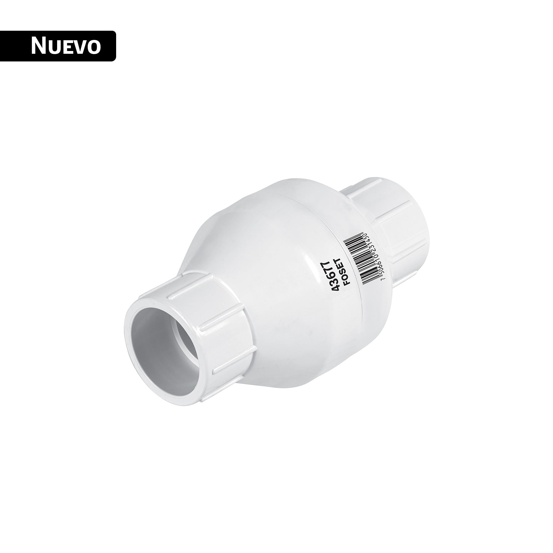 Válvula check de PVC 1-1/4' para cementar, FOSET