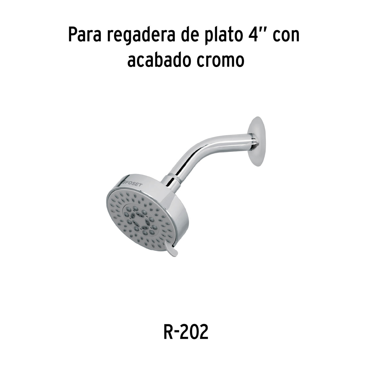Regadera 5 funciones, sin brazo, cromo, Element