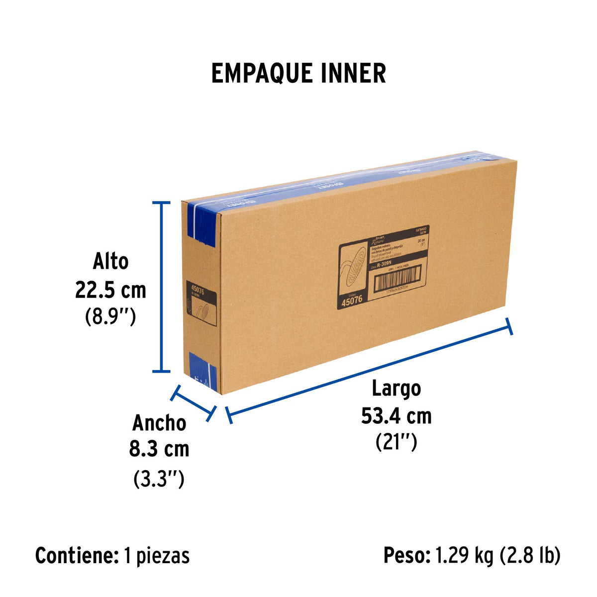 Regadera redonda, acero inoxidable, 8", satinada, Riviera