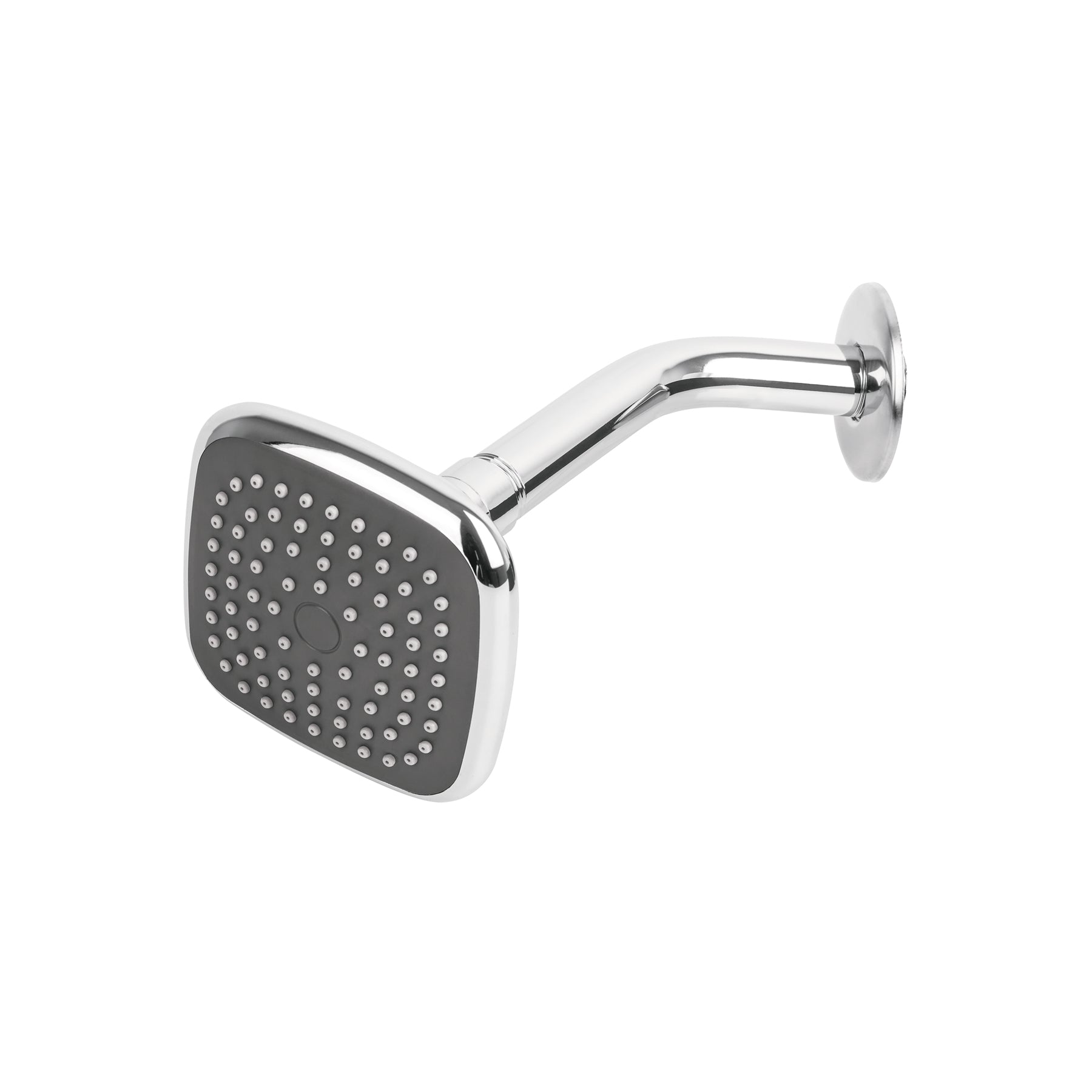 Regadera cuadrada, ABS, 3-3/4", con brazo, Basic