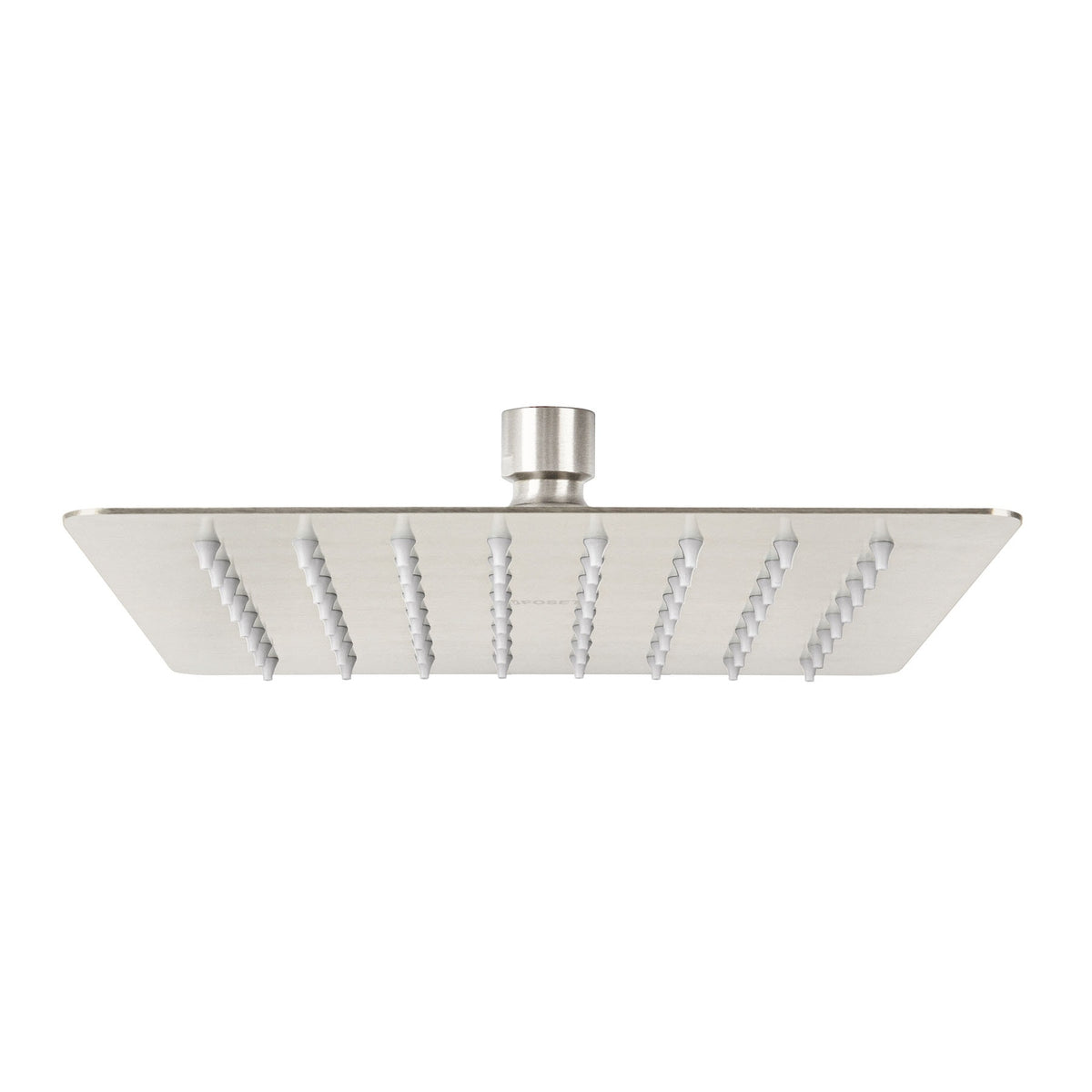 Regadera cuadrada 8', acero inox, sin brazo, satín, Túbig