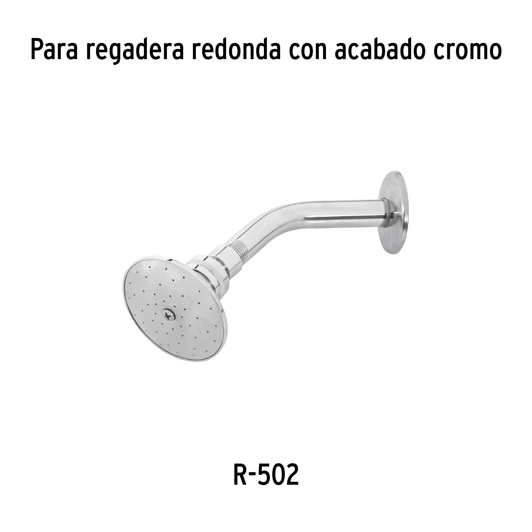 Regadera redonda 3" sin brazo, Aqua