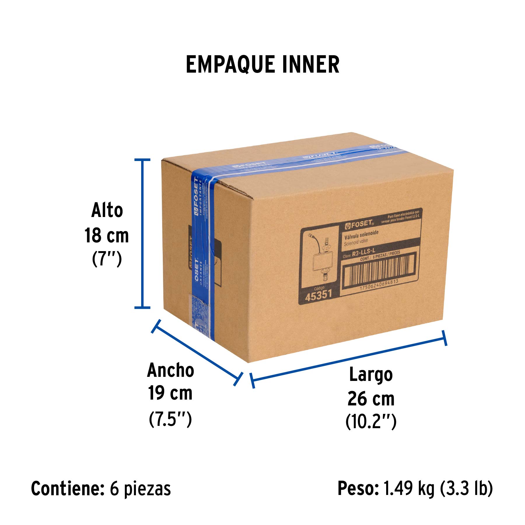 Válvula solenoide para llave de sensor LLS-L