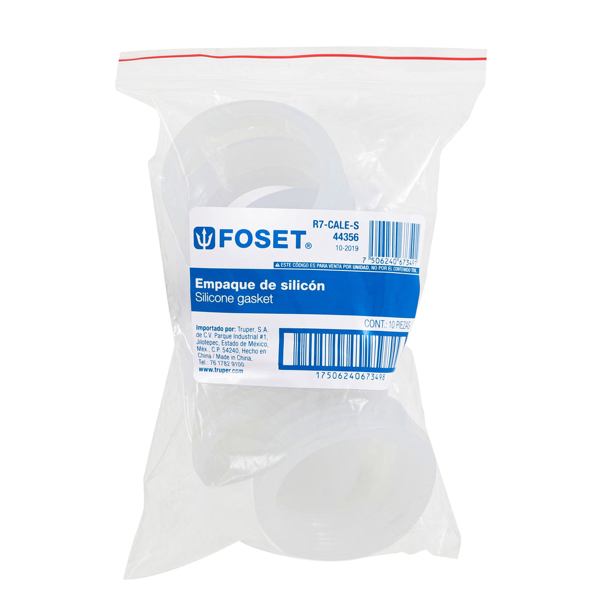 Empaque de silicón para calentador solar, 58 mm, FOSET
