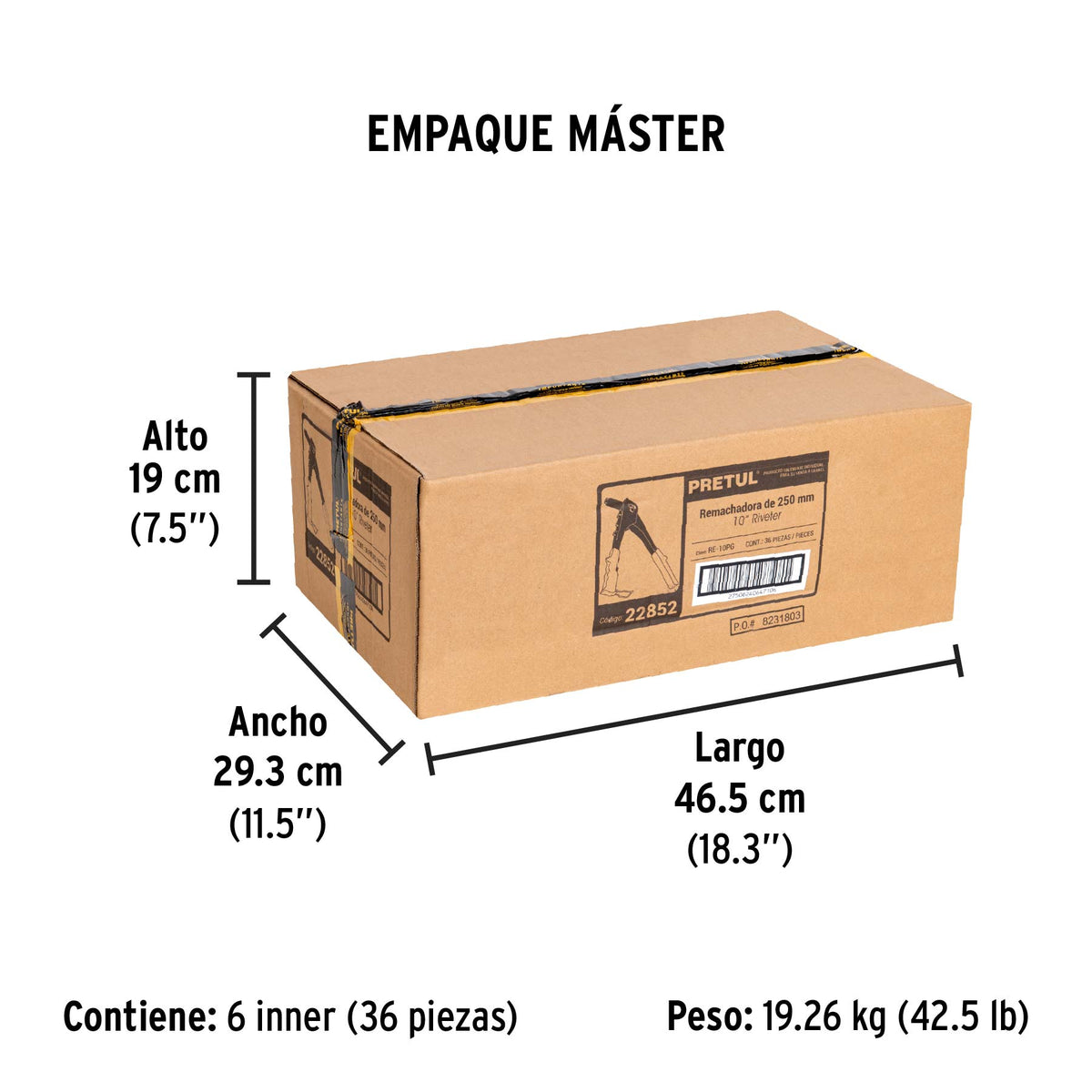 Remachadora 10", Pretul a granel