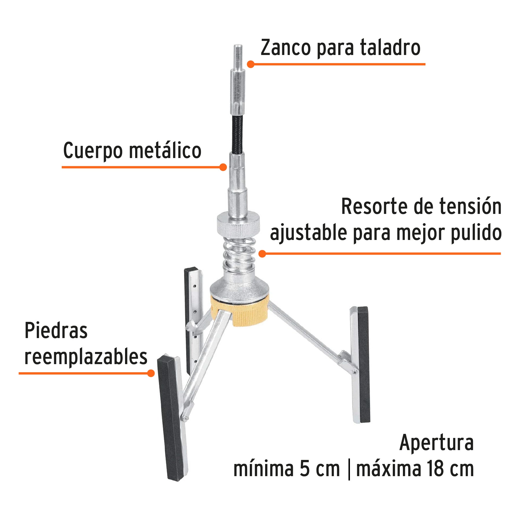 Rectificador para cilindro de motor, 2 a 7"