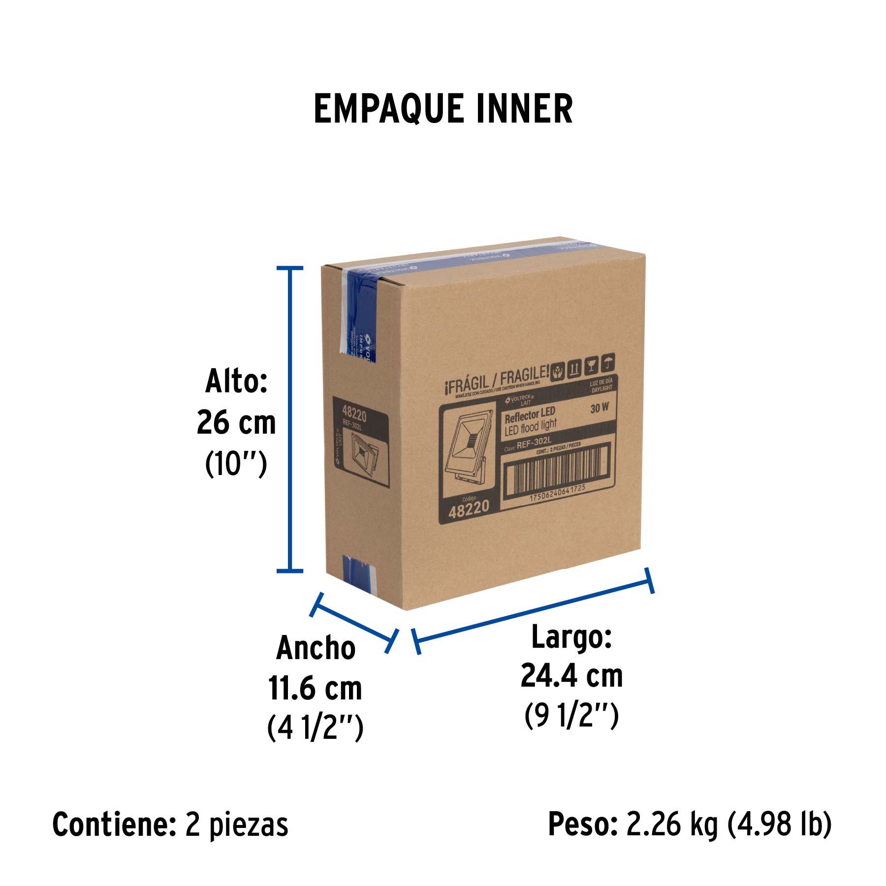 Reflector delgado de LED, 30 W