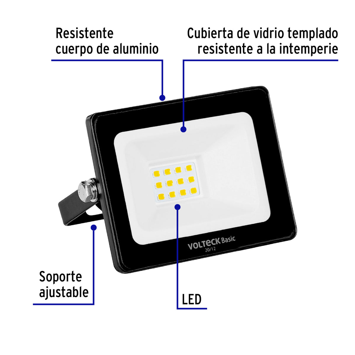 Reflector ultra delgado de LED, 10 W