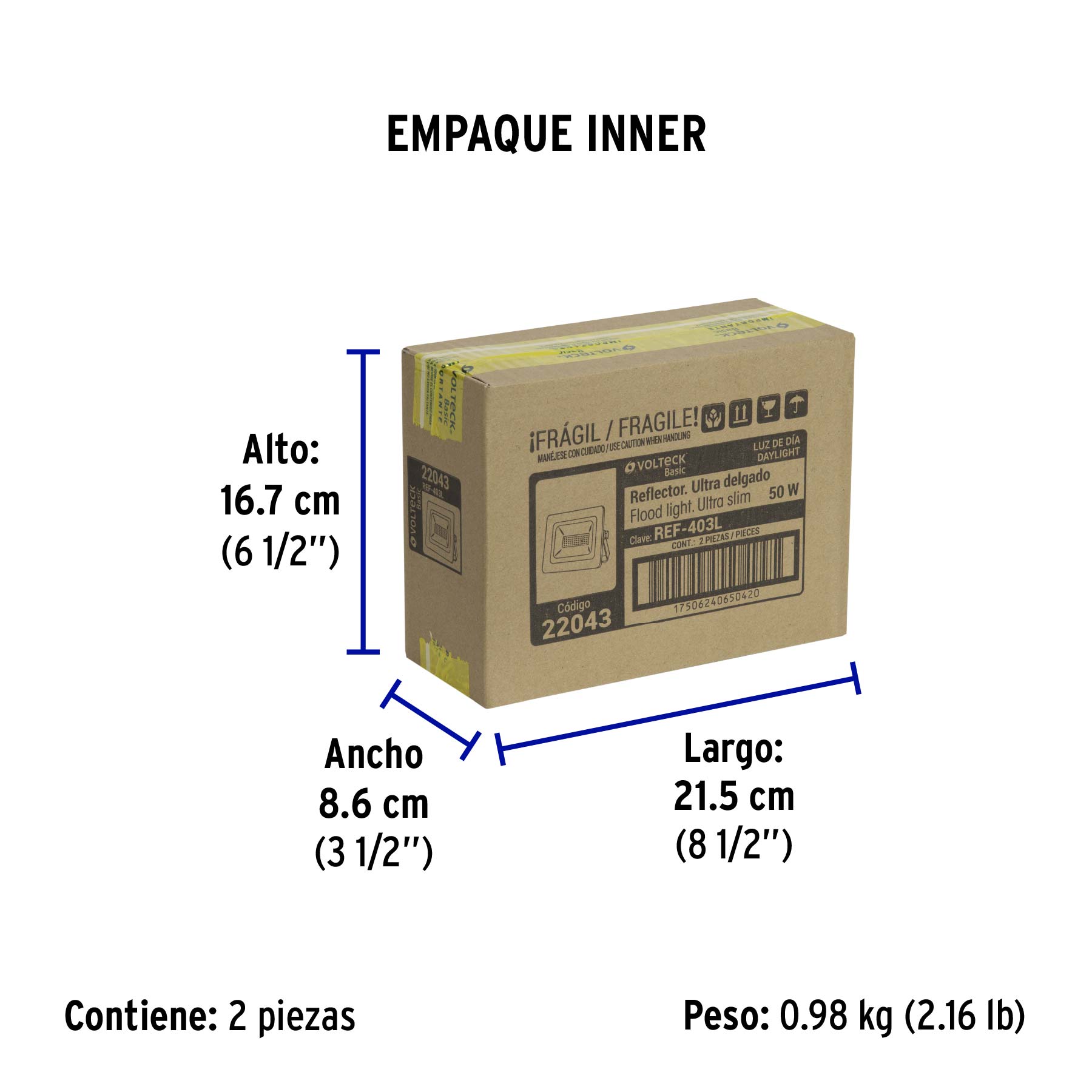 Reflector ultra delgado de LED, 50 W