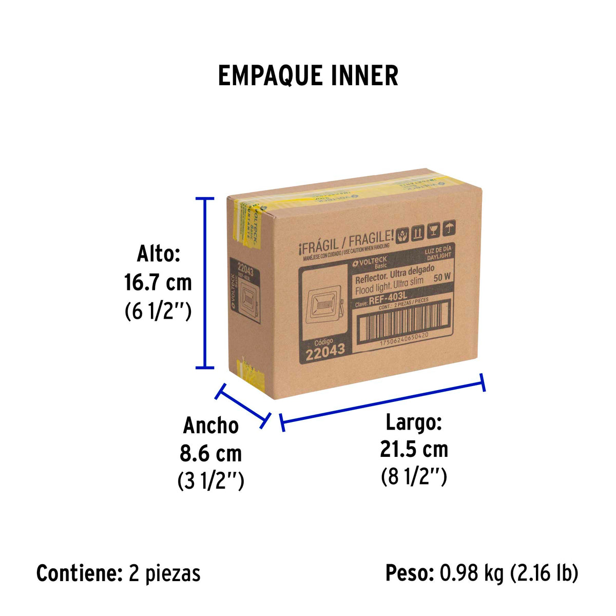 Reflector ultra delgado de LED, 50 W