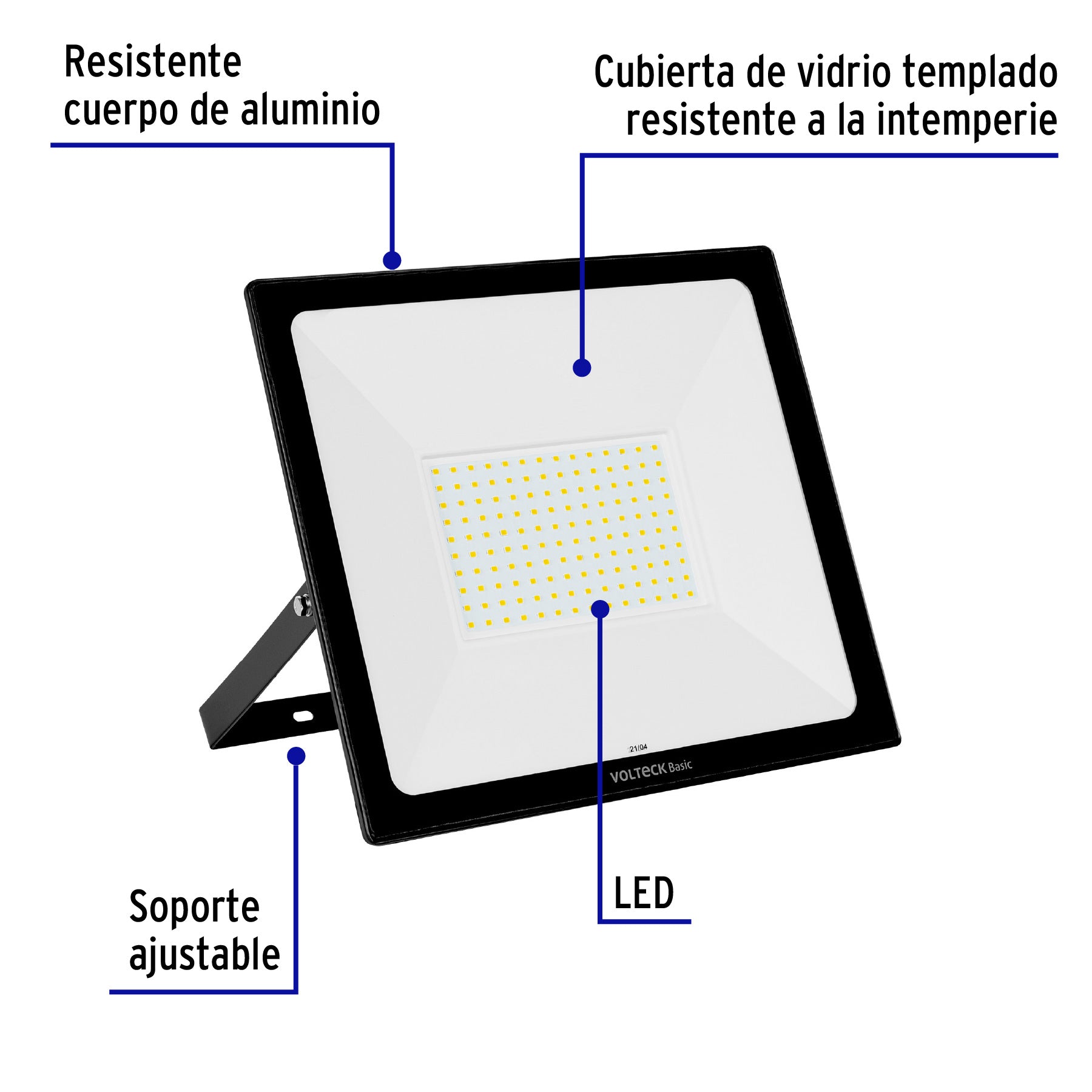 Reflector ultra delgado de LED, 100 W