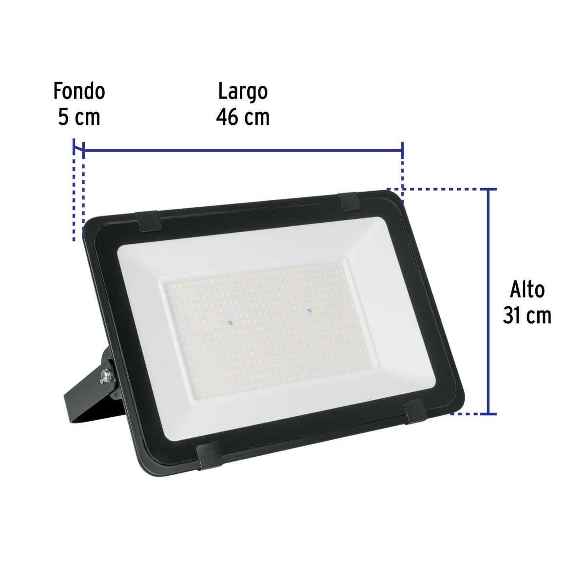 Reflector ultra delgado LED 300 W luz de día, Volteck Basic