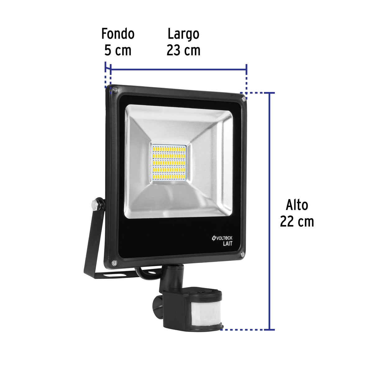 Reflector de LED, 30 W con sensor de movimiento