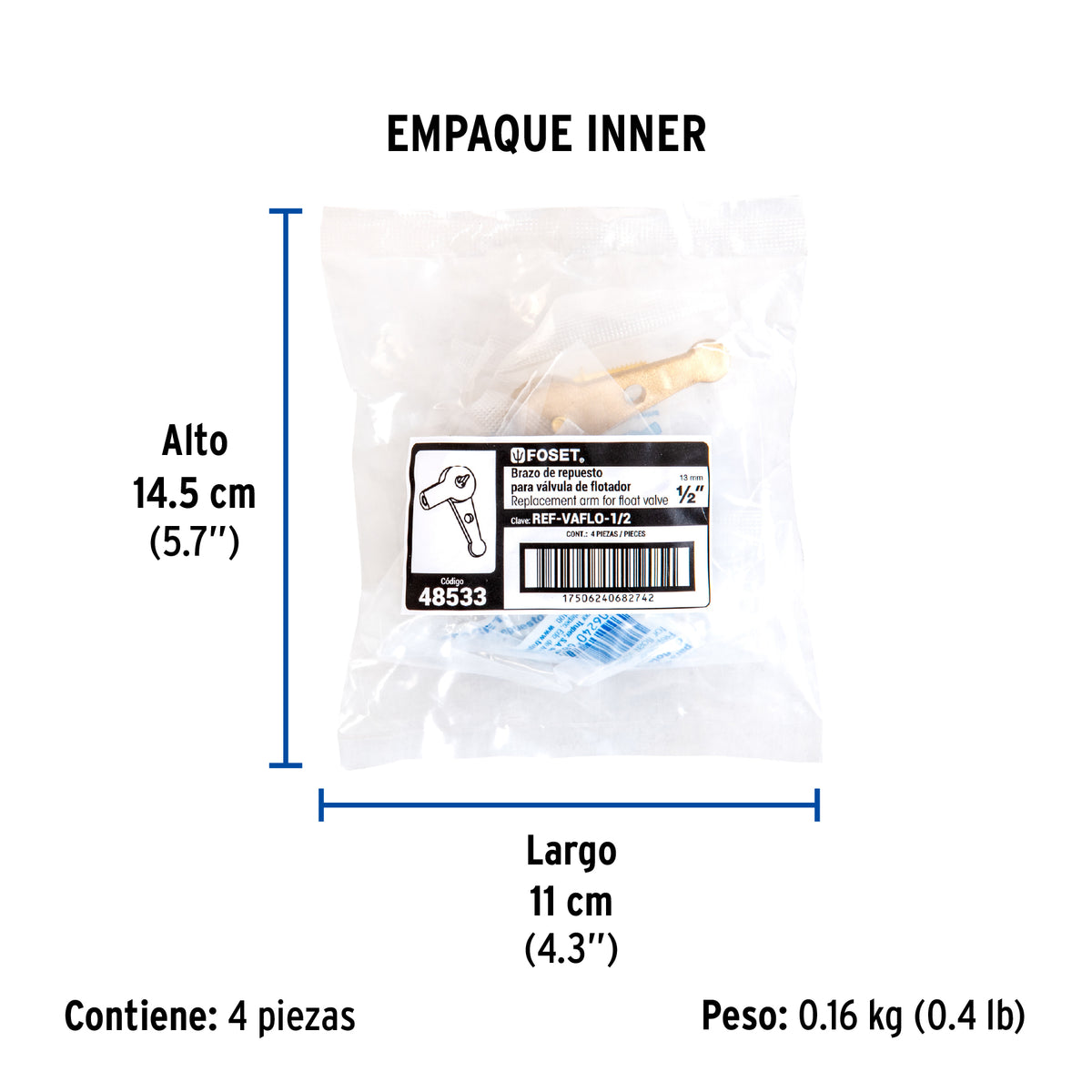 Repuesto de balancín para VAFLO-1/2