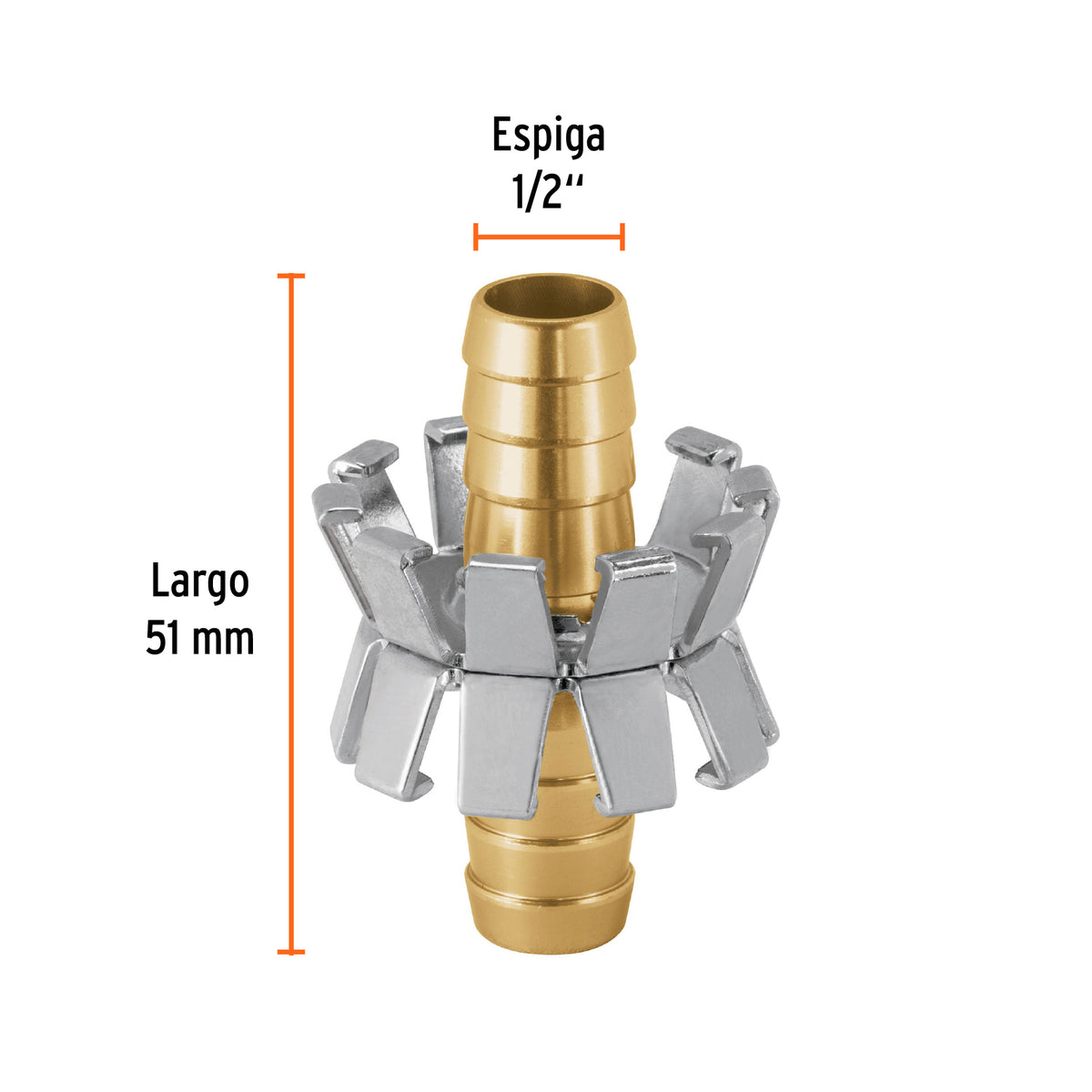 Reparador de manguera con garra 1/2'