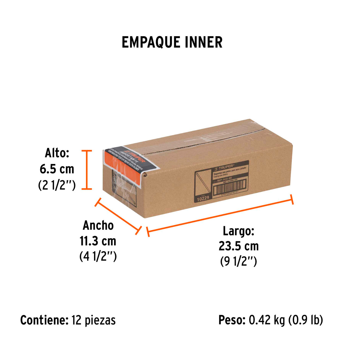 Repuesto de segueta para ACA-6X, blister con 8 pzas