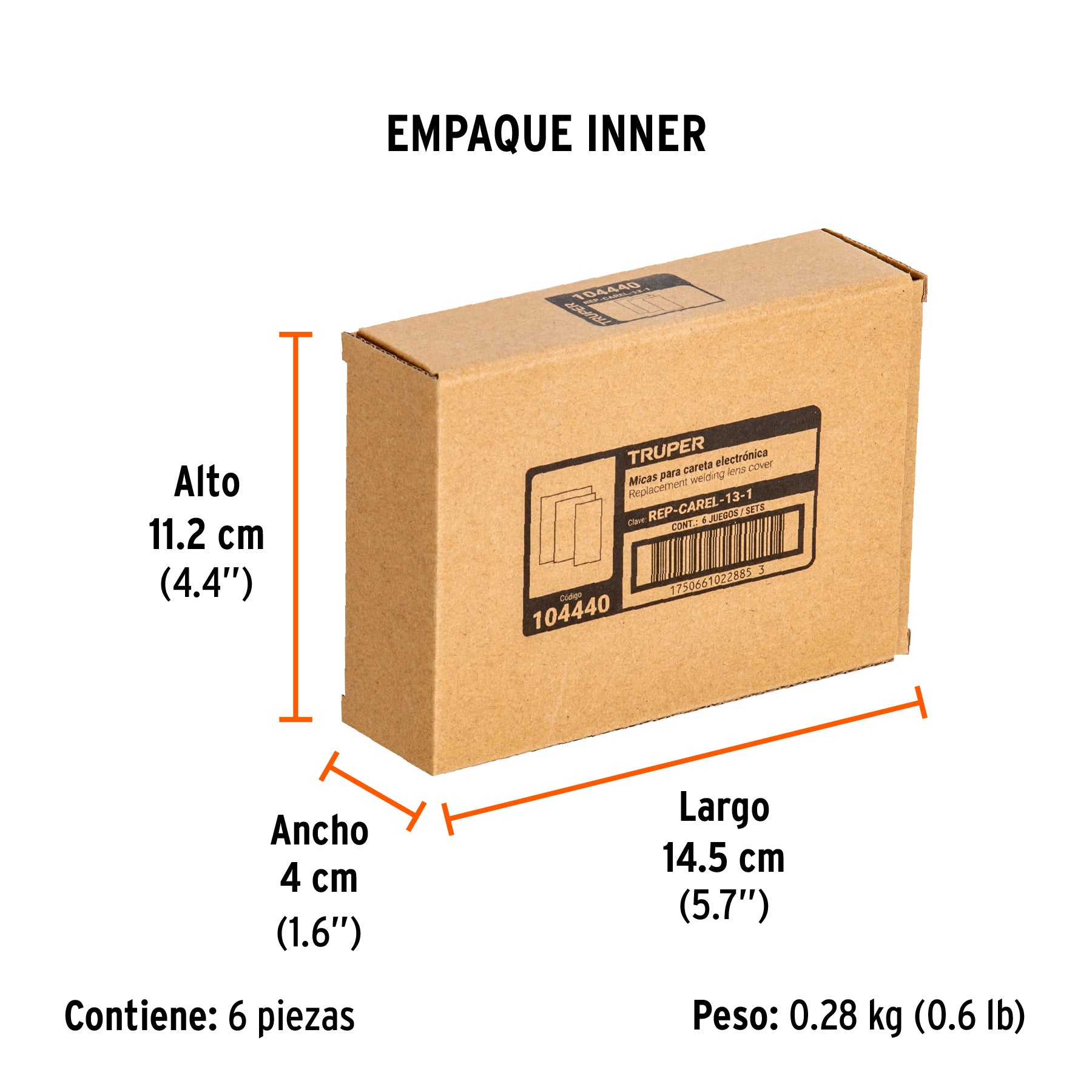 Bolsa con 2 micas para careta CAREL-13 (2025), TRUPER