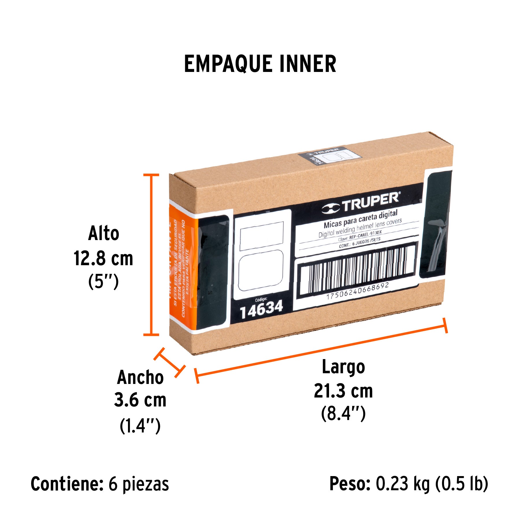 Repuesto de micas para careta digital CAREL-913DX