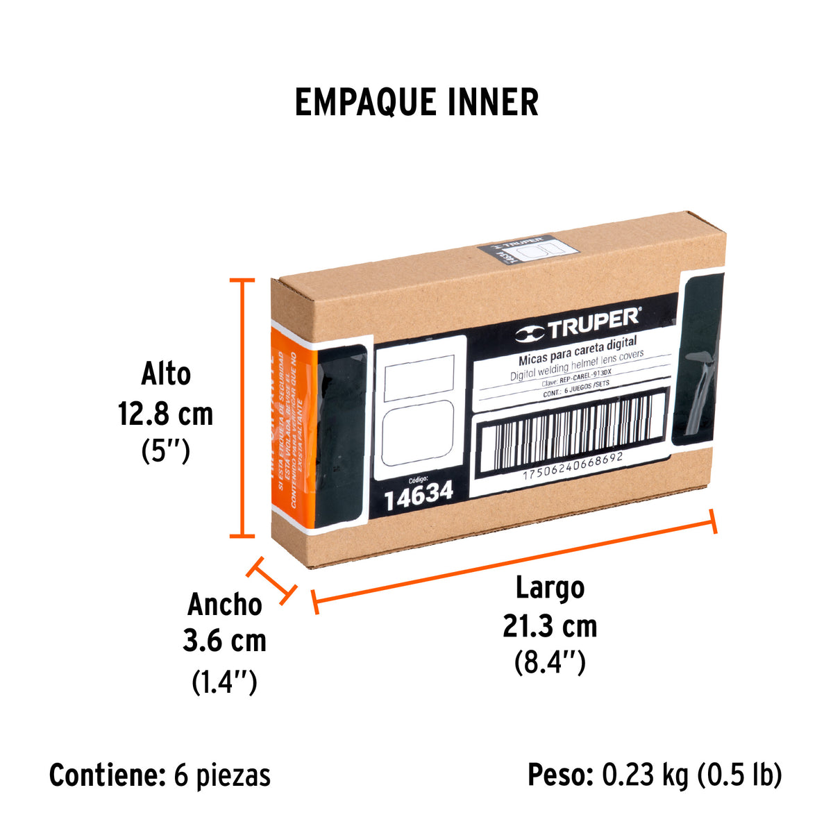 Repuesto de micas para careta digital CAREL-913DX