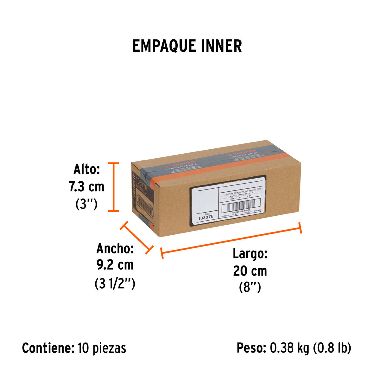 Cuchilla de repuesto para cepillo CEYE-6, Truper