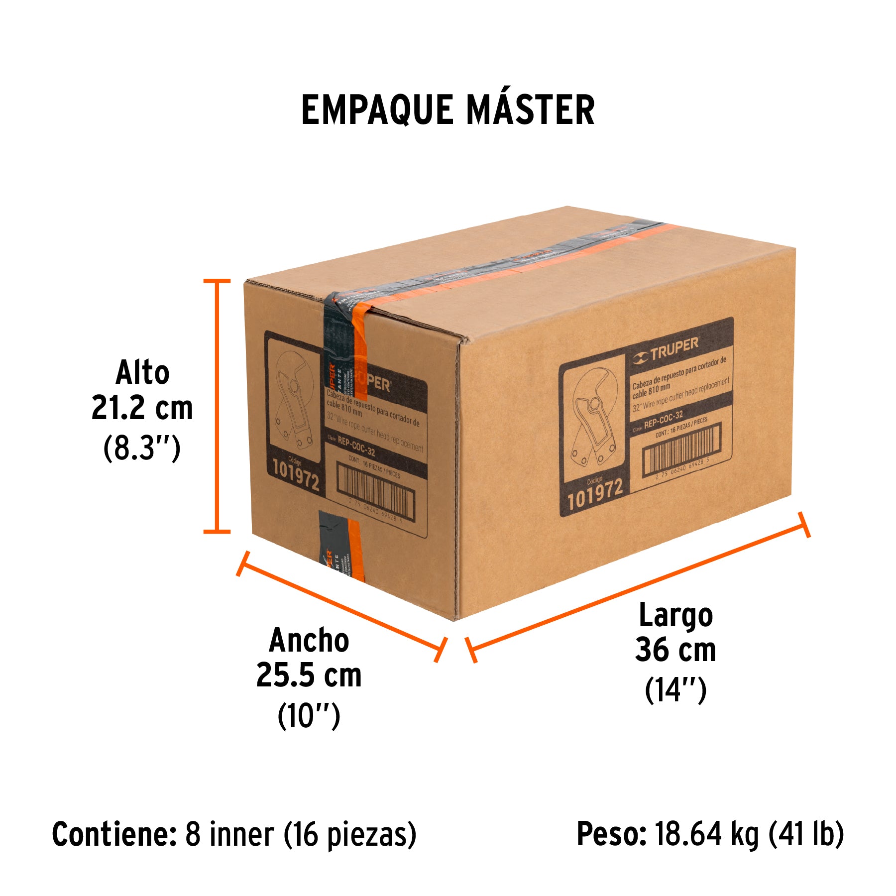 Cabeza de repuesto para cortador de cable COC-32