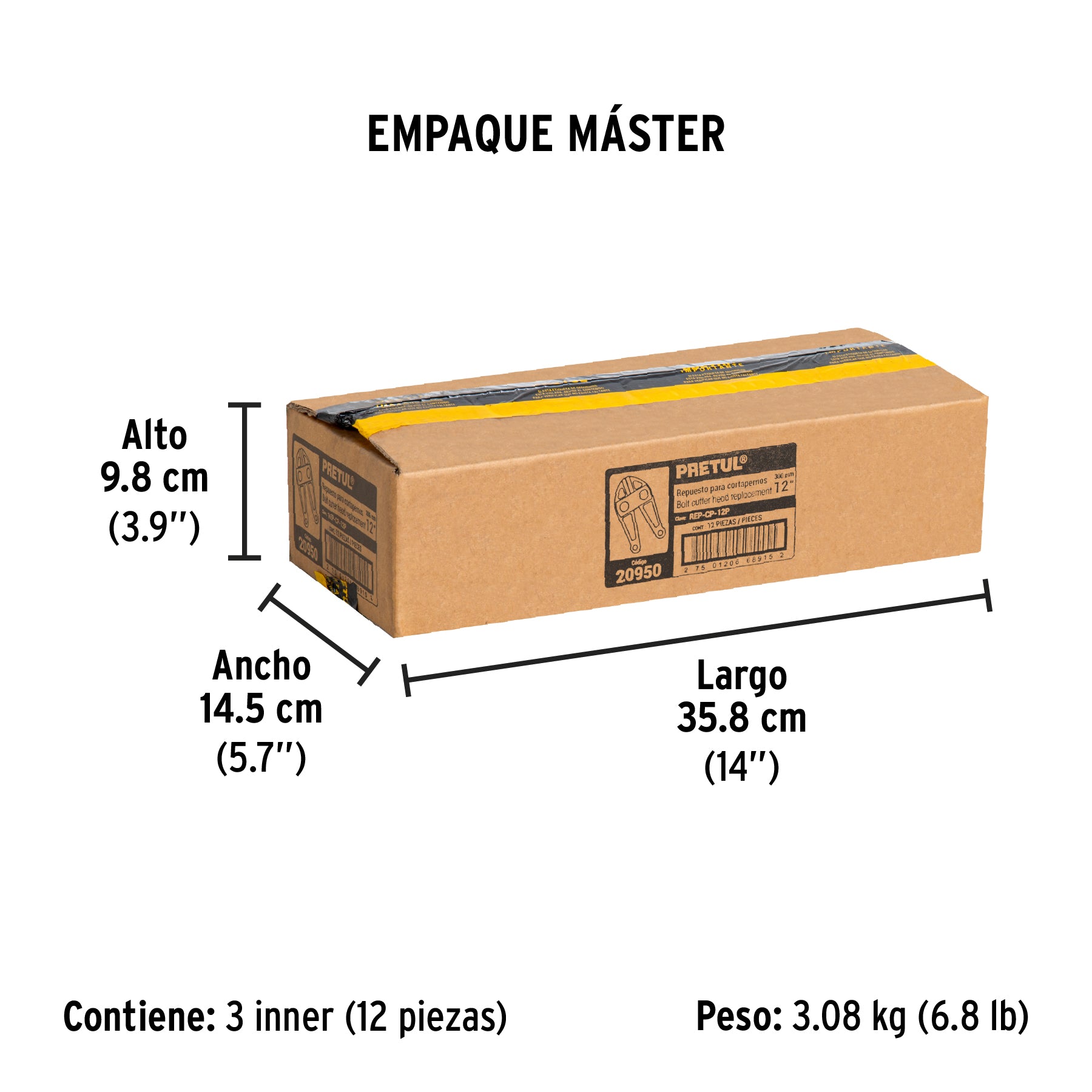 Repuesto de cuchilla para cortapernos cp-12p