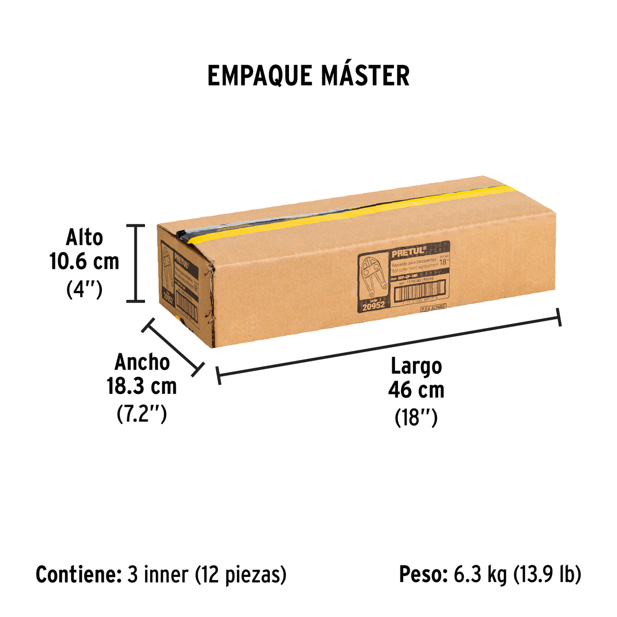 Repuesto de cuchilla para cortapernos cp-18p