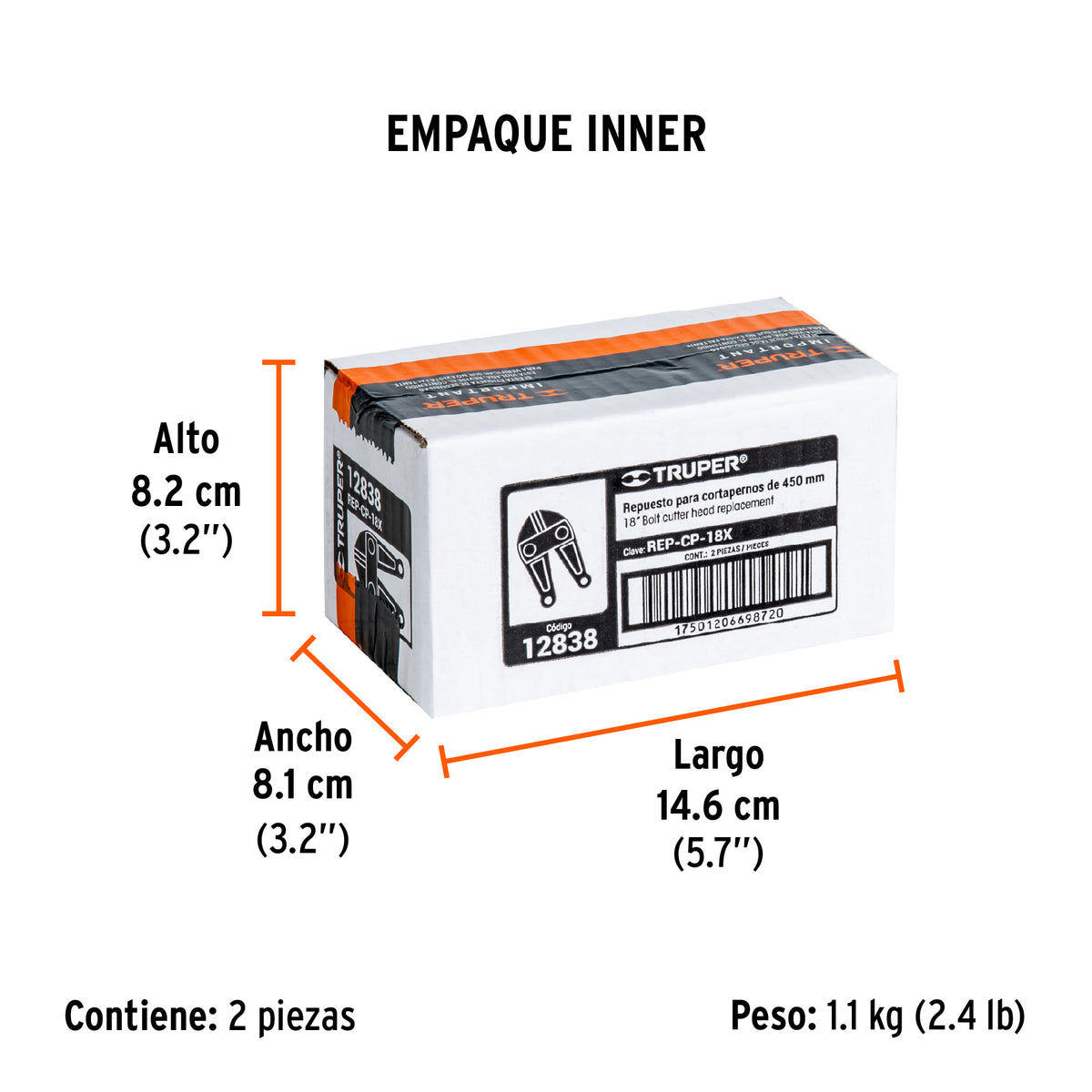Repuesto de cuchillas para cp-18x