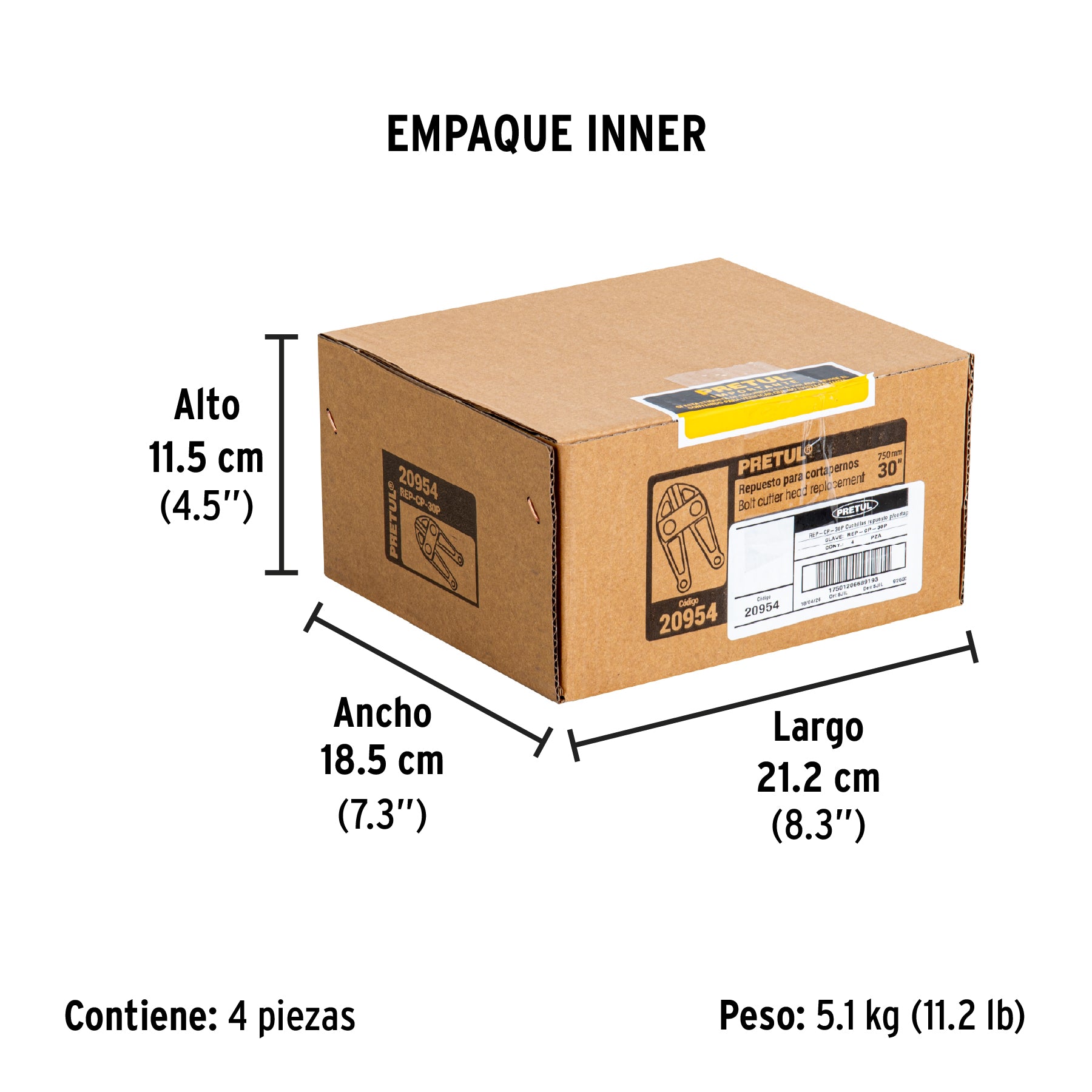 Repuesto de cuchilla para cortapernos cp-30p