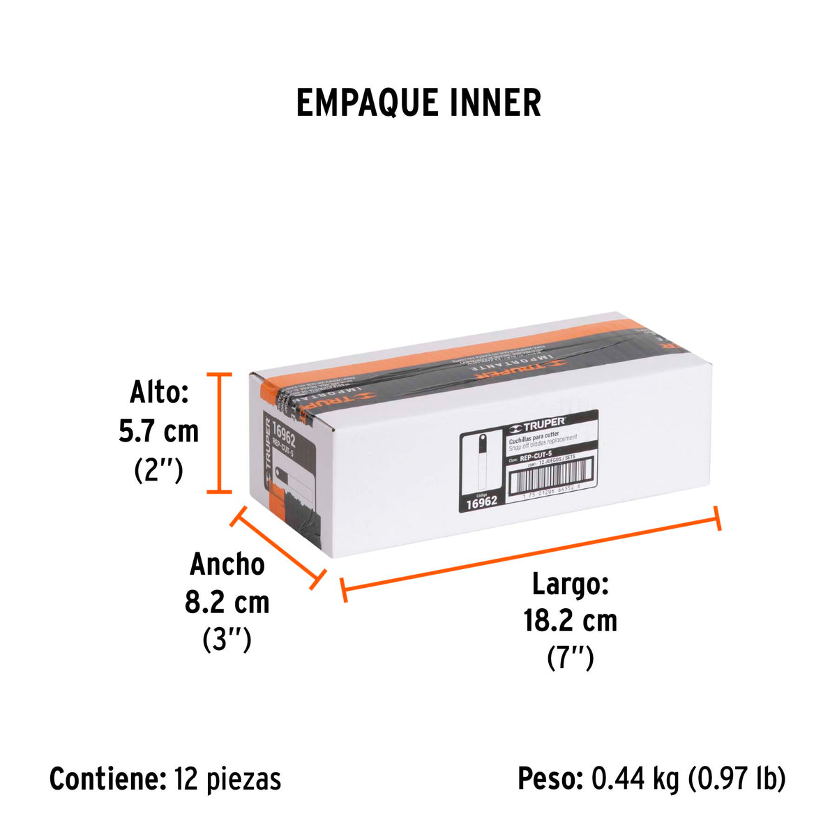 Cuchillas de repuesto para cutter de 9 mm, 10 piezas
