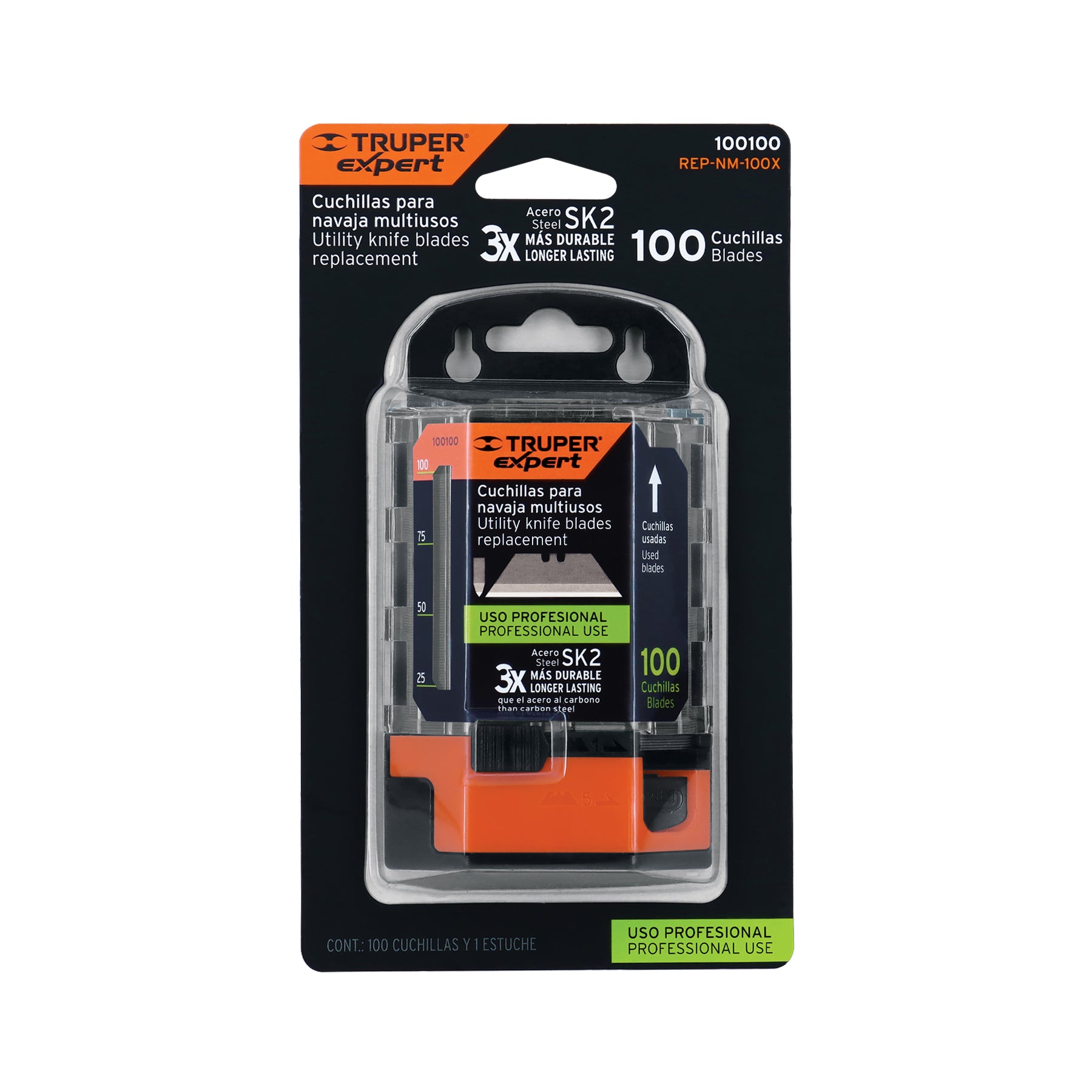 Cuchillas de repuesto para NV-7X y NM-6, 100 piezas, Expert